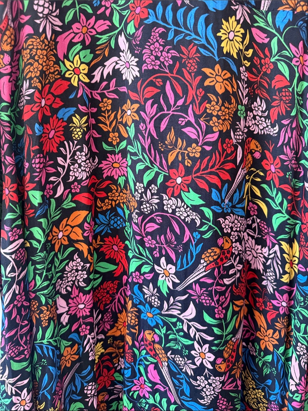 Floral Button-Front Midi Dress in Multicolor - Picture 10 of 14
